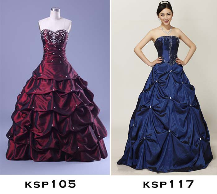 retro ruffled princess quinceanera dresses