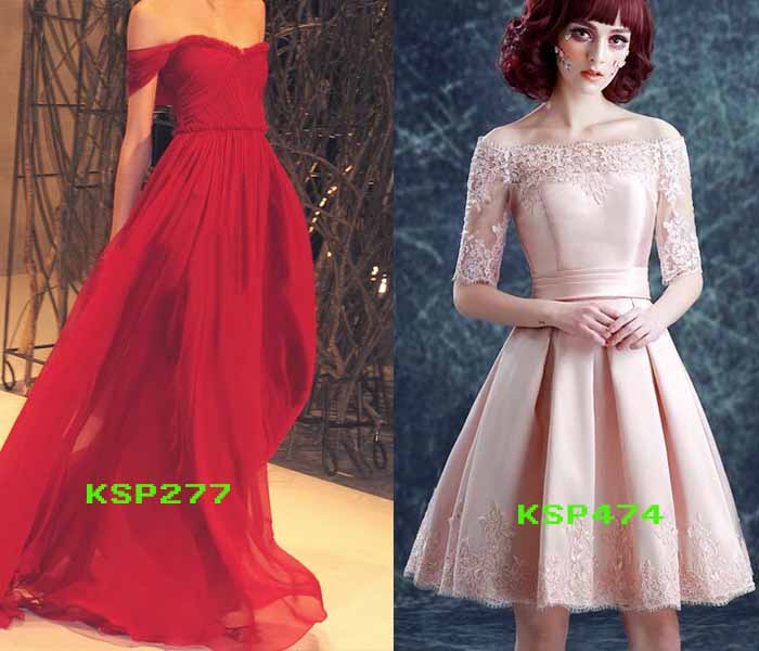 off shoulder prom dresses