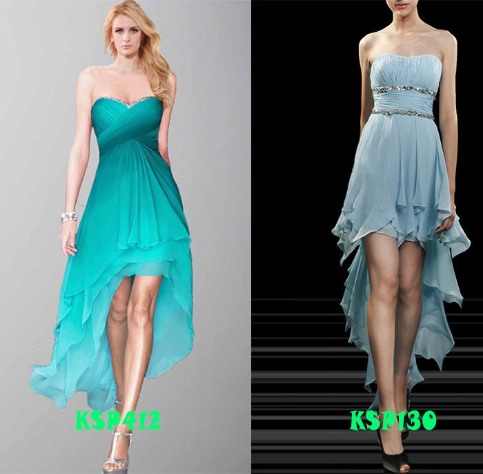 Asymmetrical prom dress