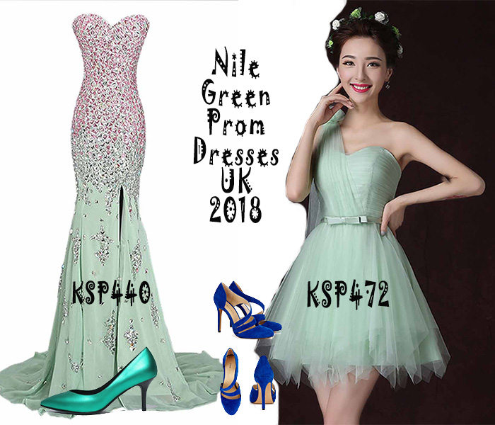 Nile Green Prom Dresses UK 2018