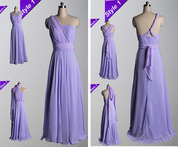 bridesmaid dresses convertible for garden wedding