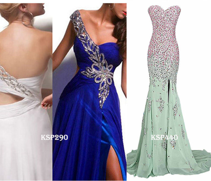 prom dresses with side slit