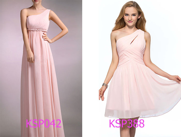 pink wedding bridesmaid dresses