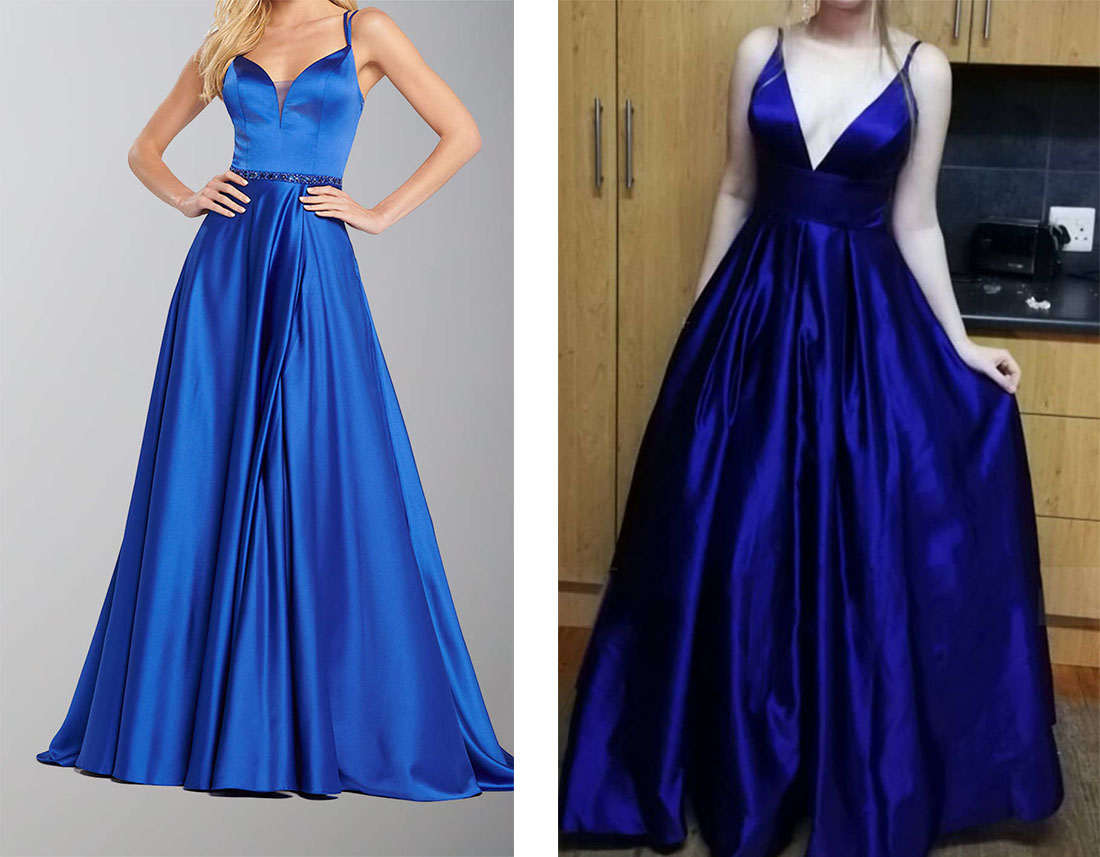 group navy blue prom dresses