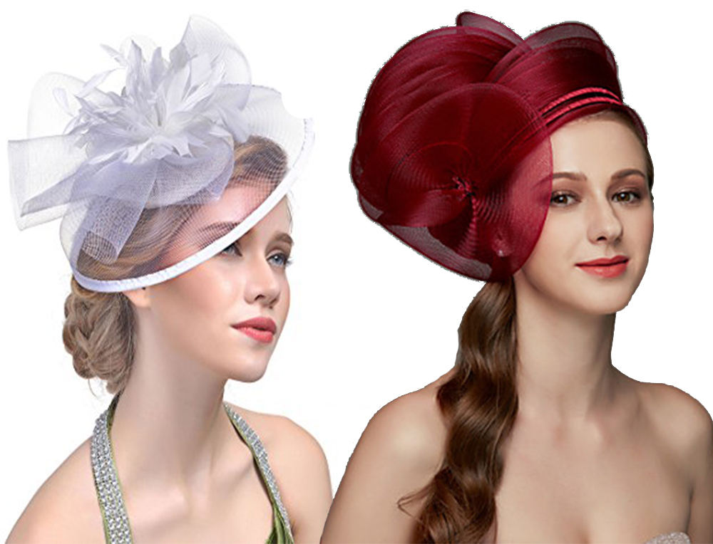 headpiece of a hat for prom dresses