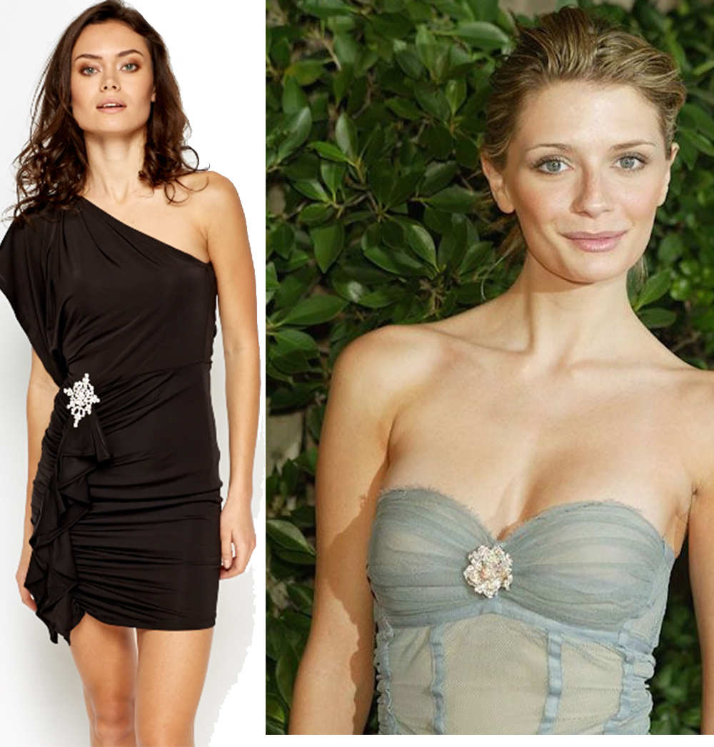 make prom dresses fancy with brooch