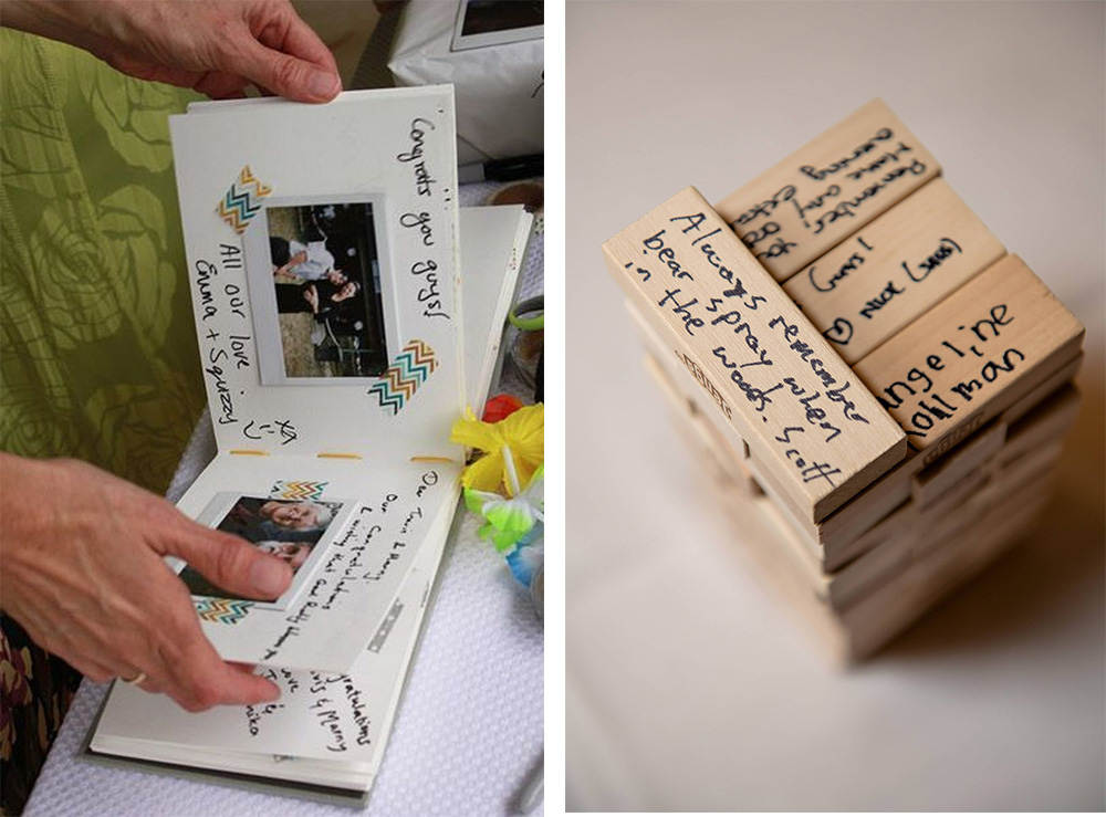 Unusual wedding guest books