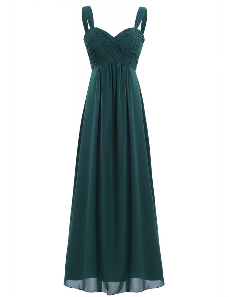 Simple Forest Green Chiffon Bridesmaid Dresses KSP564 789x1024