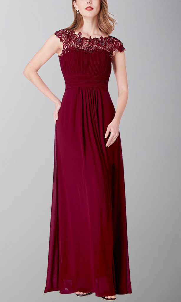 Wine Color Bridesmaid Dresses KSP554 614x1024