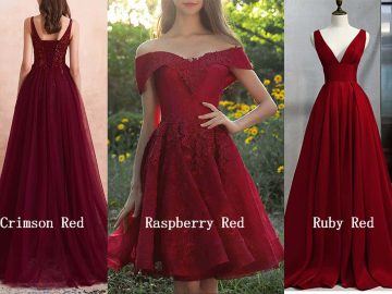 burgundy red prom dresses