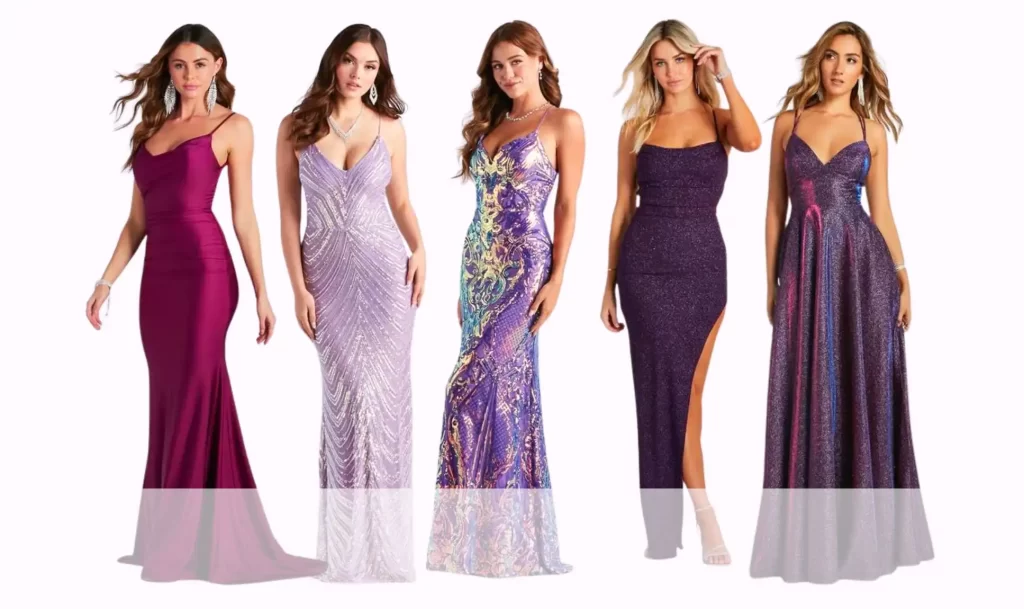 purple prom dresses
