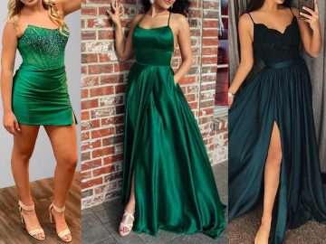 green prom dresses