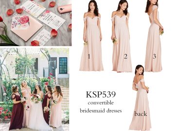 blush pink bridesmaid dress