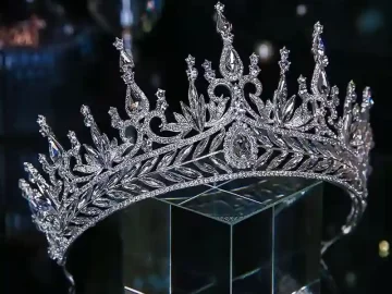 big crystal pageant tiara