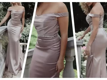 champagne-satin-mermaid-bridesmaid-dresses