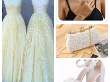yellow prom look