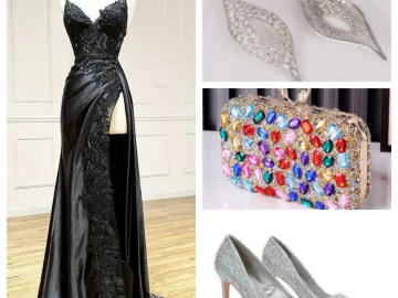 black prom outfits