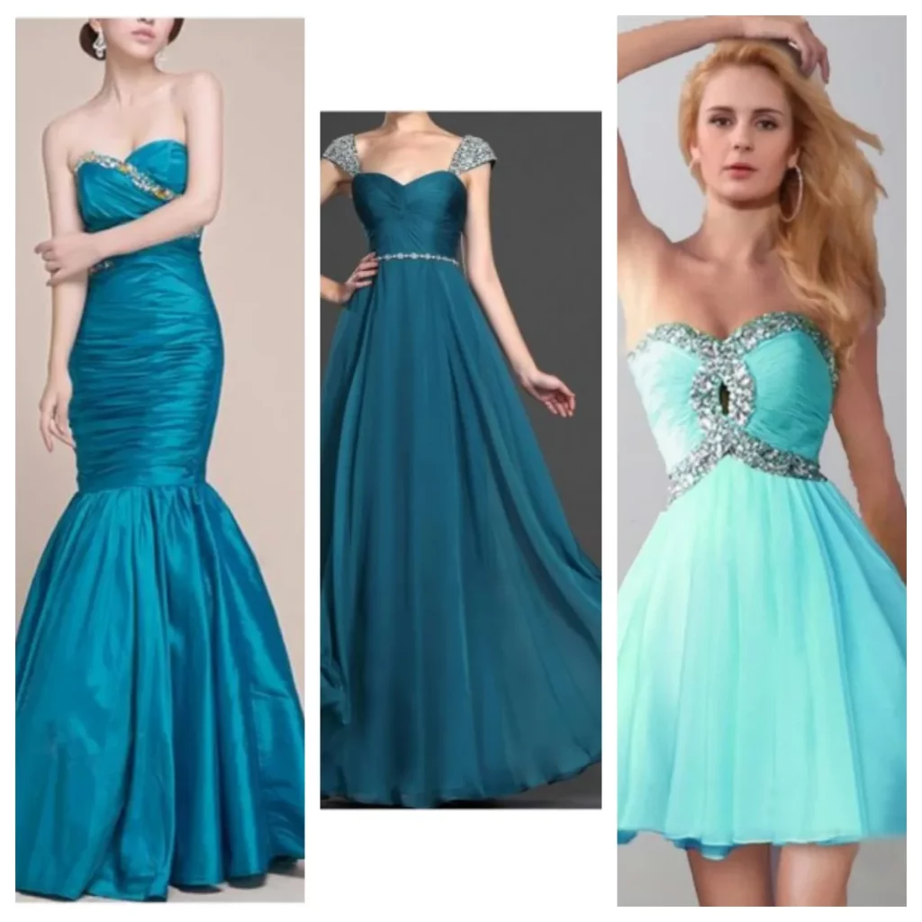 top teal prom dress styles