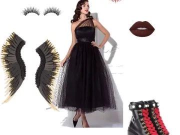 vintage halloween party look