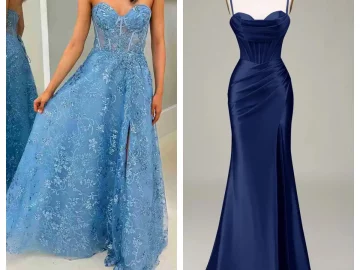 A-line vs mermaid prom dress