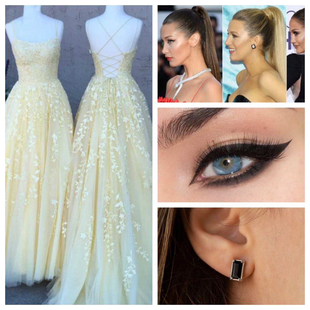 bold and high-contrast yellow prom dress 2026 look for midnight sun aesthetic prom