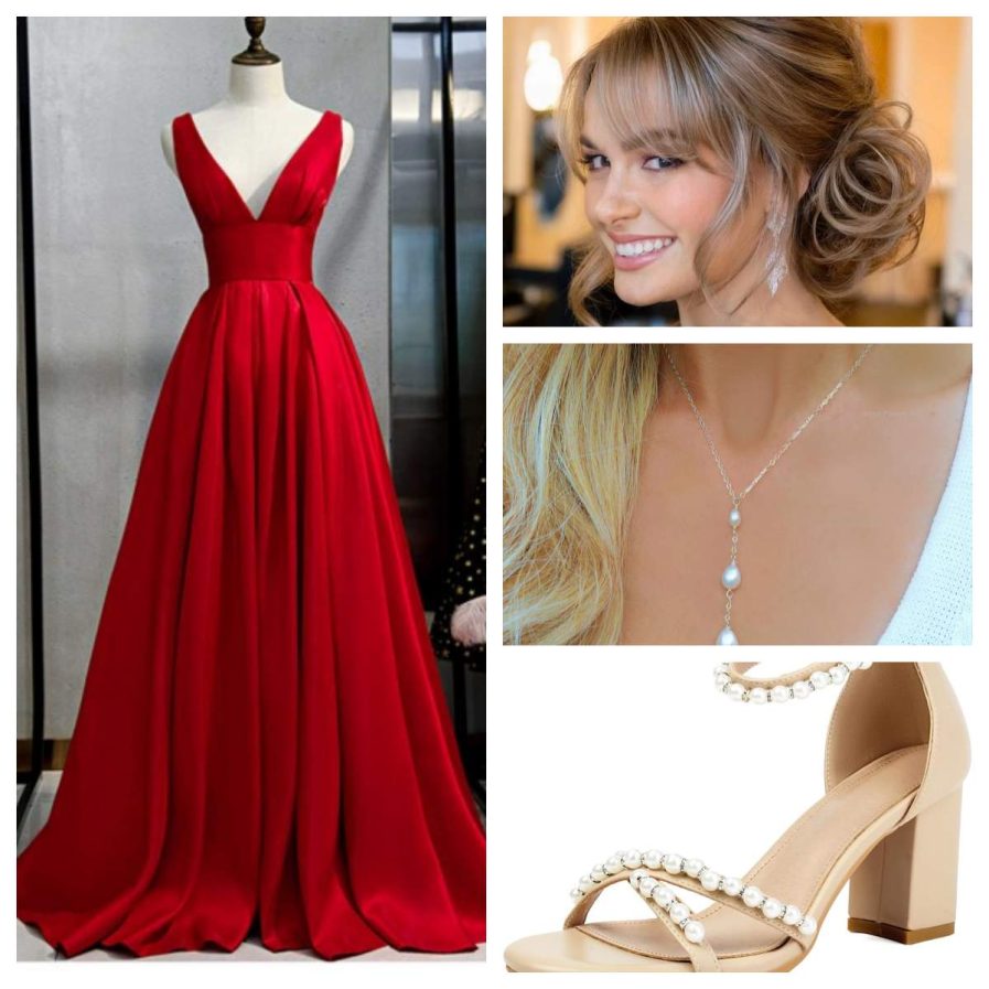 a-line v-neck empire red prom dress 2026 styling ideas