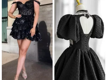 difference between gothic and black dress