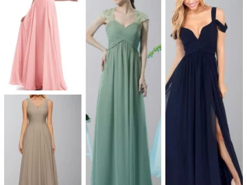 chiffon bridesmaid dress for summer wedding
