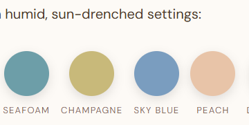 bridesmaid dress colors for tropical humid wedding