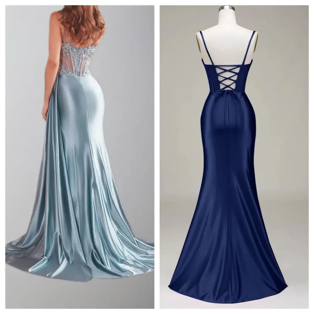 zipper back vs lace-up back