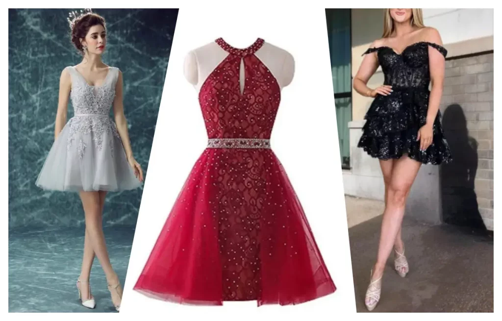 best short A-line homecoming dresses 2026