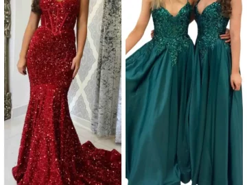 jewel tone prom dress