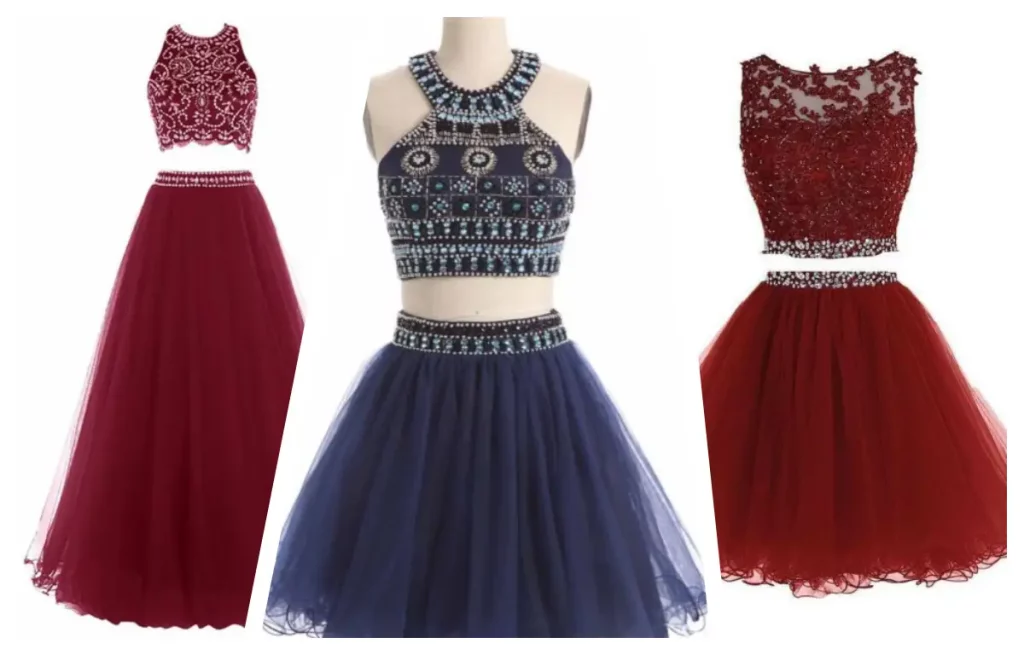 2026 two pieces homecoming dresses for tall girls