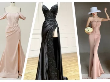 different slit of prom dress height