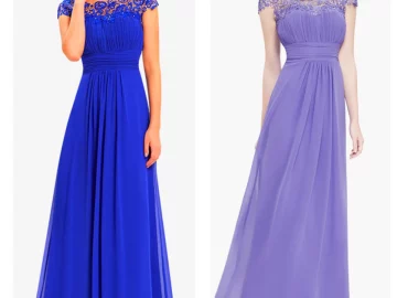 modest bridesmaid dress with cap sleeves