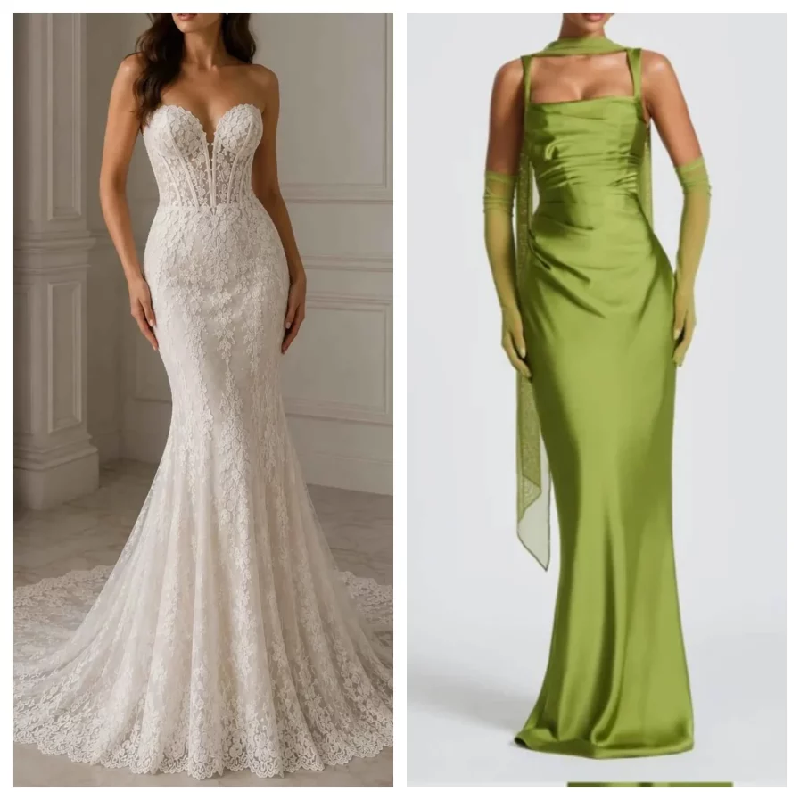 How to Match Bridesmaid Dress Length to Your Wedding Dress match wedding dress with bridesmaid dress