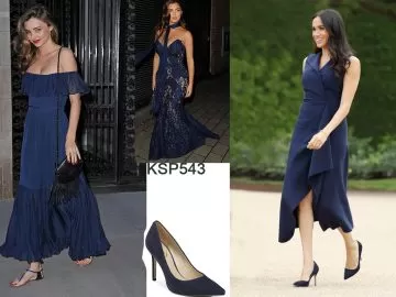Navy Blue Prom Dresses With More Navy Shoes