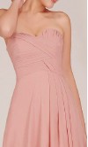 Dusty Pink Sweetheart Neck Chiffon Formal Bridesmaid Dresses KSP018