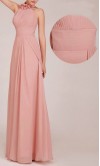 Flowery Halter Neck Empire A-line Bridesmaid Dresses KSP021