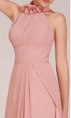 Flowery Halter Neck Empire A-line Bridesmaid Dresses KSP021