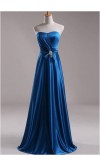 Satin Sweetheart Neck Full Length Bridesmaid Dresses KSP037