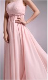 One Shoulder Braided Belt Long Bridesmaid Dress Pregnant KSP042