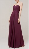 Dark Purple Fancy Chiffon Bridesmaid Prom Dress KSP060