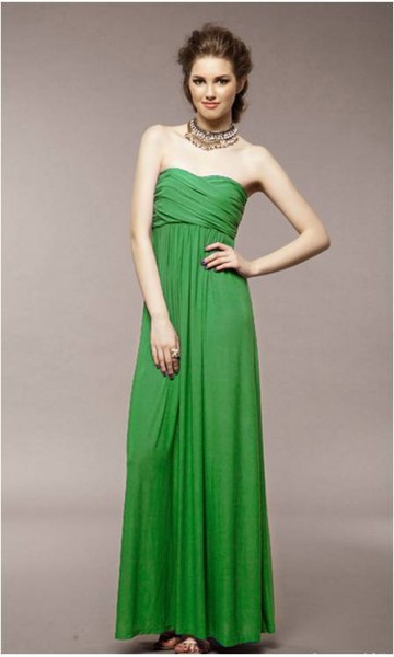 Unique Design Floor-Length Chiffon Maternity Bridesmaid Dress KSP099