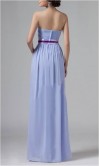 Strapless Sweetheart Long Chiffon Lavender Purple Bridesmaid Dresses KSP107