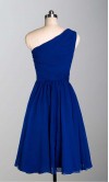 One Shoulder Simple Slim Short Bridesmaid Dresses KSP308