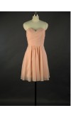 Cute Peach Short Sweetheart Bridesmaid Dresses KSP314