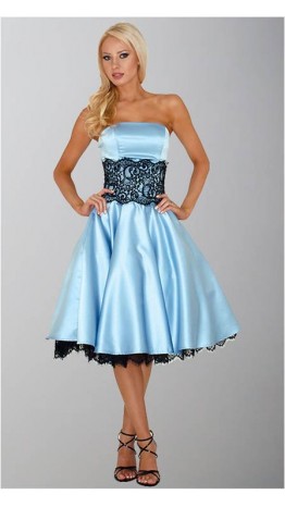 Vintage Lace Mid Calf Bridesmaid Dresses UK KSP327