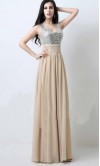 V-neck Tank Straps Waisted Long Bridesmaid Dress KSP457