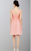  Fitted Aline Draped Short Bridesmaid Dresses KSP175
